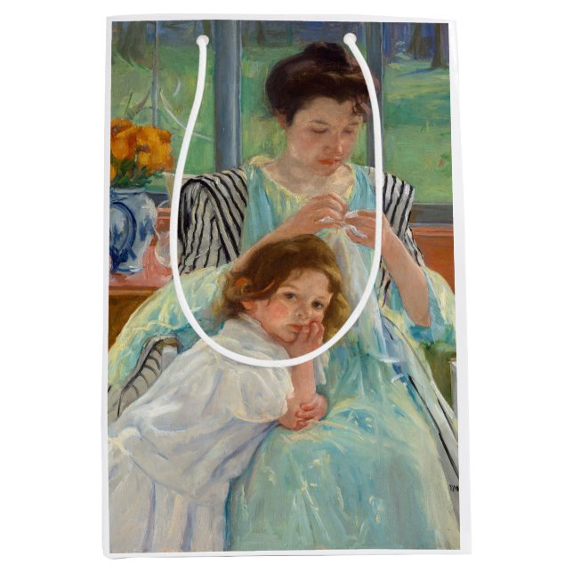 Mary Cassatt - Young Mor Sewing (Framsidan)