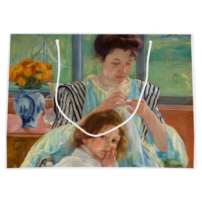 Mary Cassatt - Young Mor Sewing (Framsidan)