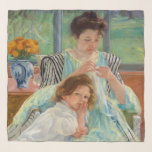 Mary Cassatt - Young Mor Sewing Sjal<br><div class="desc">Young Mor Sewing - Mary Stevenson Cassatt,  Oil on Canvas,  1900</div>