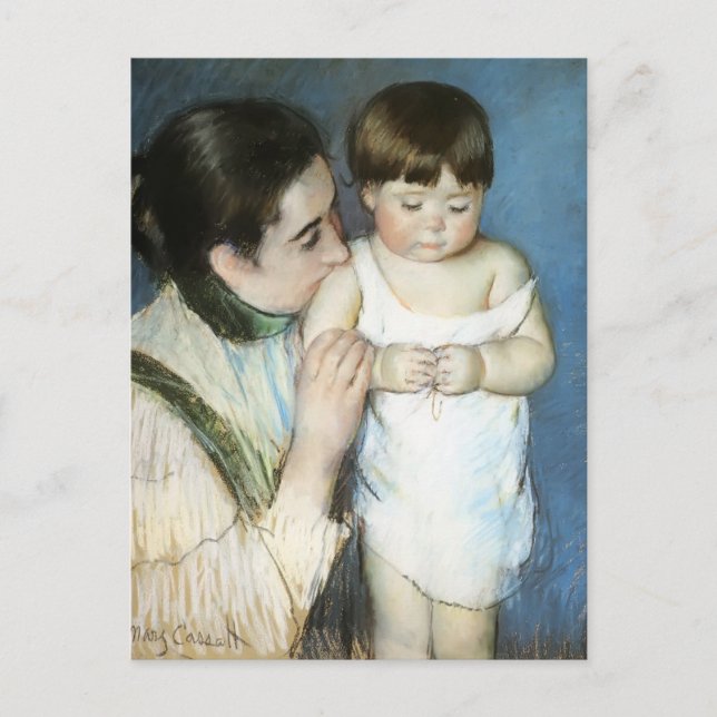 Mary Cassatt- Young Thomas och hans Mor Vykort (Framsida)