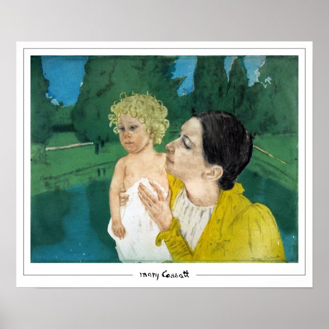 Mary Cassatt Zedign Art Poster nr 128 (Framsidan)