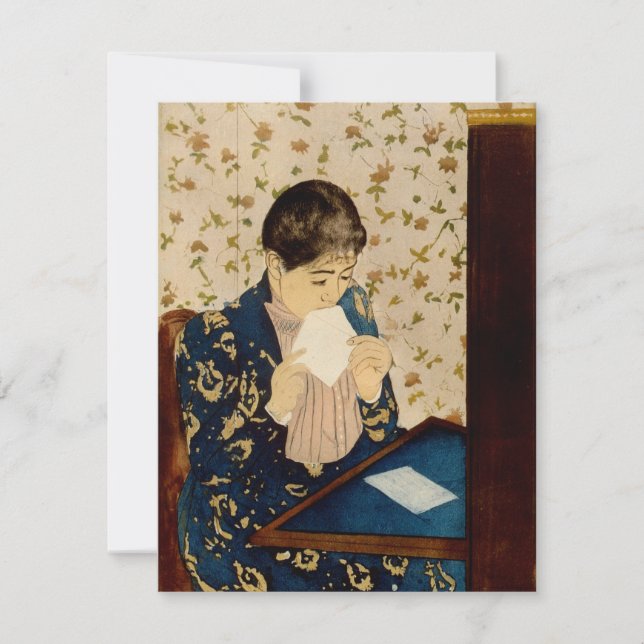 Mary Cassatt's Brev (cirka 1891) Inbjudningar (Framsida)