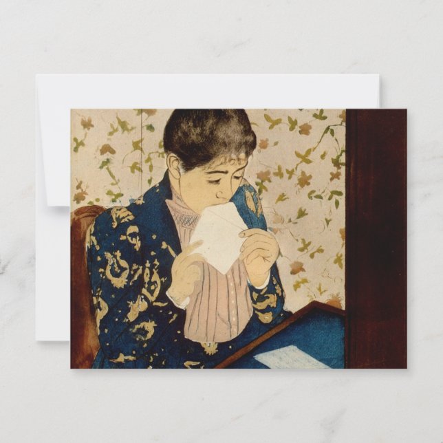Mary Cassatt's Brev (cirka 1891) Inbjudningar (Framsida)