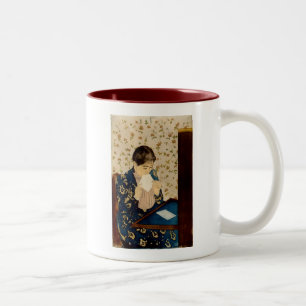 Mary Cassatt's Brev (cirka 1891) Två-Tonad Mugg