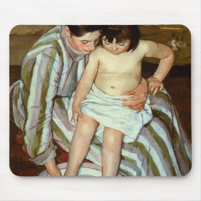Mary Cassatt's The Child's Bath (cirka 1892) Musmatta (Framsidan)