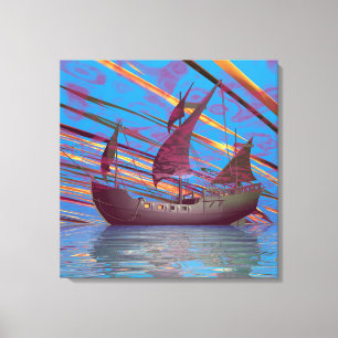 Mary Celeste Sträckt Canvastryck