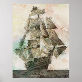Mary Celeste - vintage konst Poster
