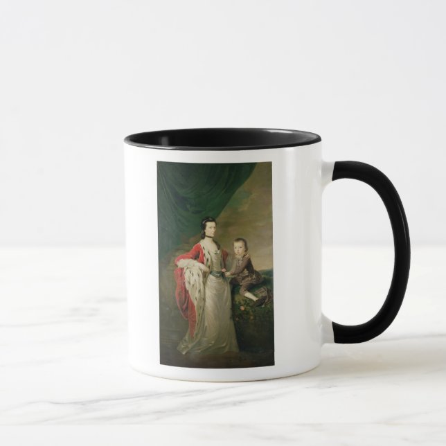 Mary, Countess av Shaftsbury och henne Son Mugg (Höger)