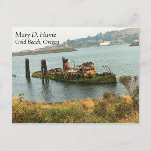 Mary D. Hume, Guld Beach, Oregon Vykort