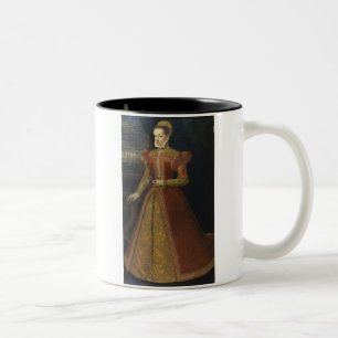 Mary drottning av den Scots kaffemuggen 1575 Två-Tonad Mugg