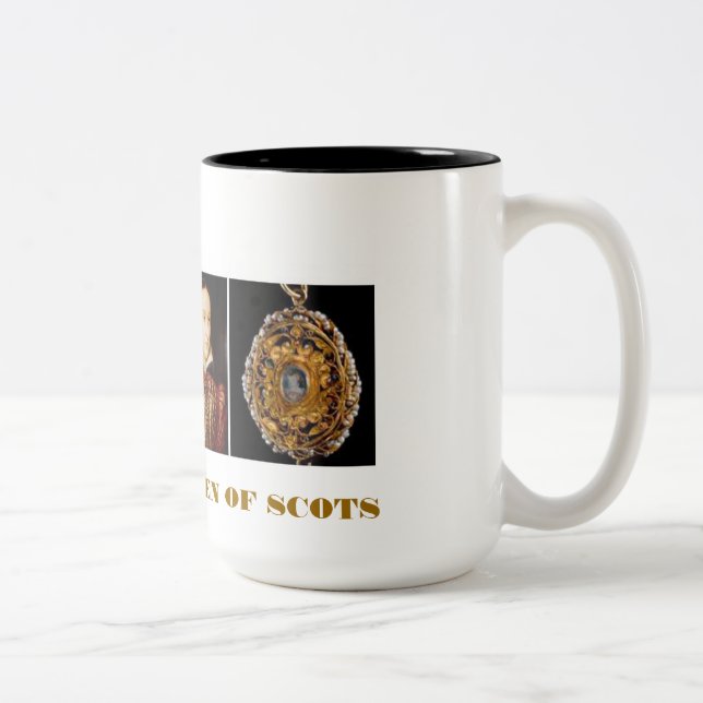 MARY DROTTNING AV DEN SCOTS SOUVENIRMUGGEN Två-Tonad MUGG (Höger)