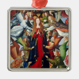Mary drottning av himmel, C. 1485 - 1500 Julgransprydnad Metall