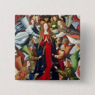 Mary drottning av himmel, C. 1485 - 1500 Knapp
