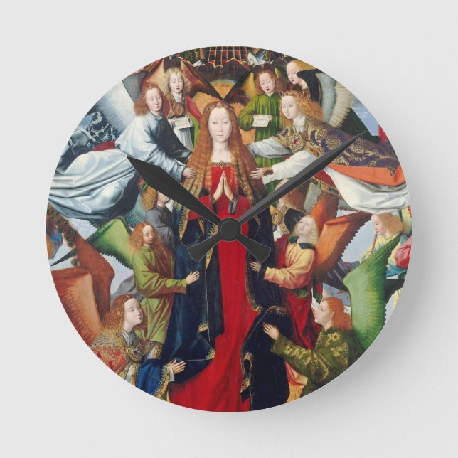 Mary drottning av himmel, C. 1485 - 1500 Rund Klocka (Framsida)