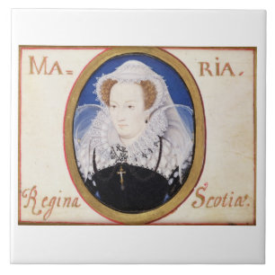 Mary drottning av Scots (1542-87) (gouachen på Kakelplatta