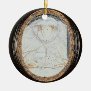 Mary drottning av Scots (1542-87) som en änka Julgransprydnad Keramik