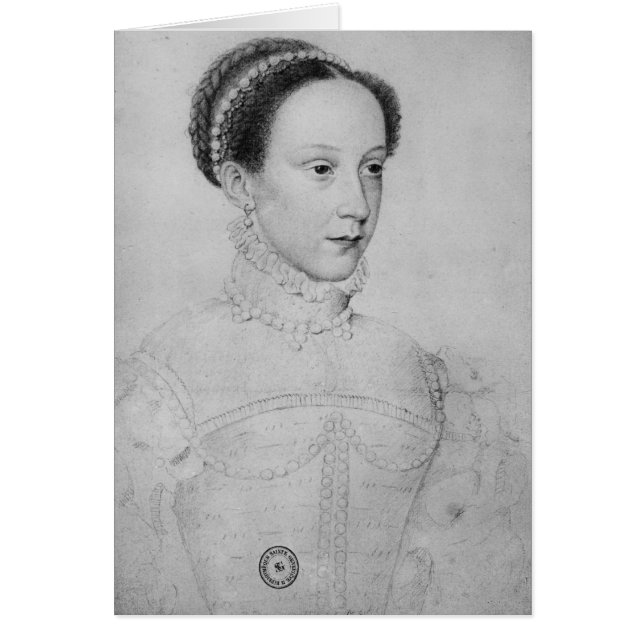 Mary drottning av Scots, 1559 Hälsningskort (Framsidan)
