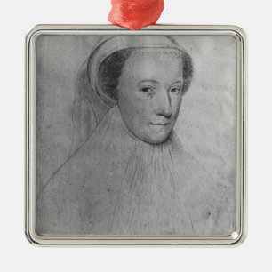Mary drottning av Scots i vitsorg, 1560 Julgransprydnad Metall