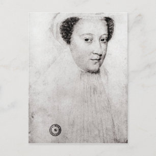 Mary, drottning av skottar i vitt sörjande, 1560 vykort