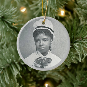 Mary Eliza Mahonung First Black Nurse RN Julgransprydnad Keramik