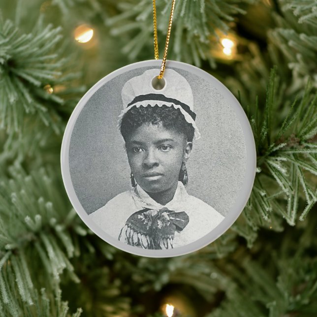 Mary Eliza Mahonung First Black Nurse RN Julgransprydnad Keramik (Träd)