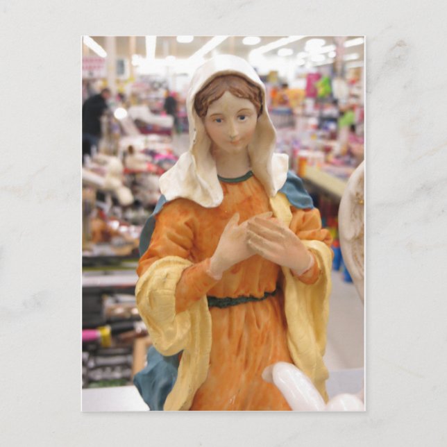 Mary Figurine Vykort (Framsida)