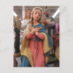 Mary Figurine Vykort