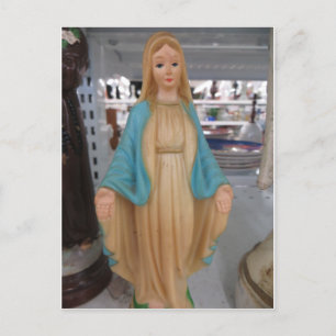 Mary Figurine Vykort