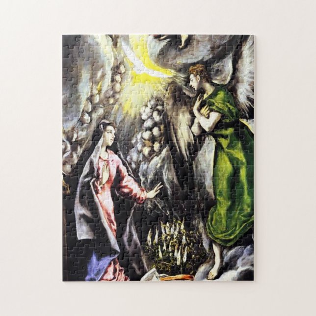 Mary för Annunciation för El Greco jungfruligt Pussel (Vertikal)
