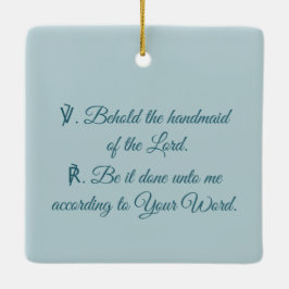 Mary, från F. Lippi's Annunciation (Detail; M 038) Julgransprydnad Keramik