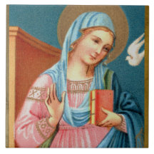 Mary, från F. Lippi's Annunciation (Detail; M 038)
