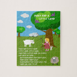 Mary Had a Little Lamb Nursery Rhyme Puzzle Pussel