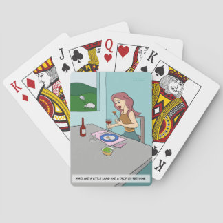 Mary hade ett litet lammkort. spelkort