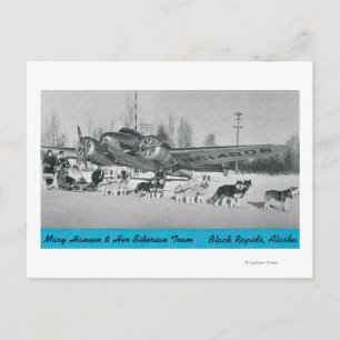 Mary Hansen & Siberians w/ Flygplan Vykort