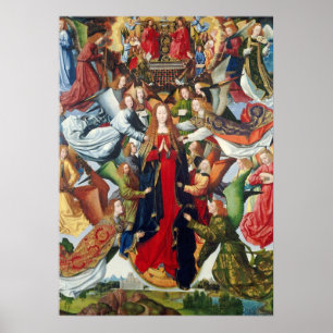 Mary, Heaven drottning, c. 1485-1500 Poster