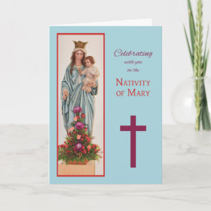 Mary Heliga Mor Ntivity Feast Day Blessings Kort