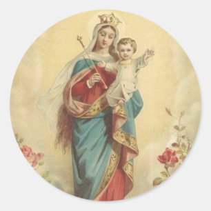 Mary Help of Christians Runt Klistermärke
