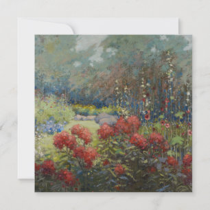 Mary Hiester Reid - en Garden i september Julkort