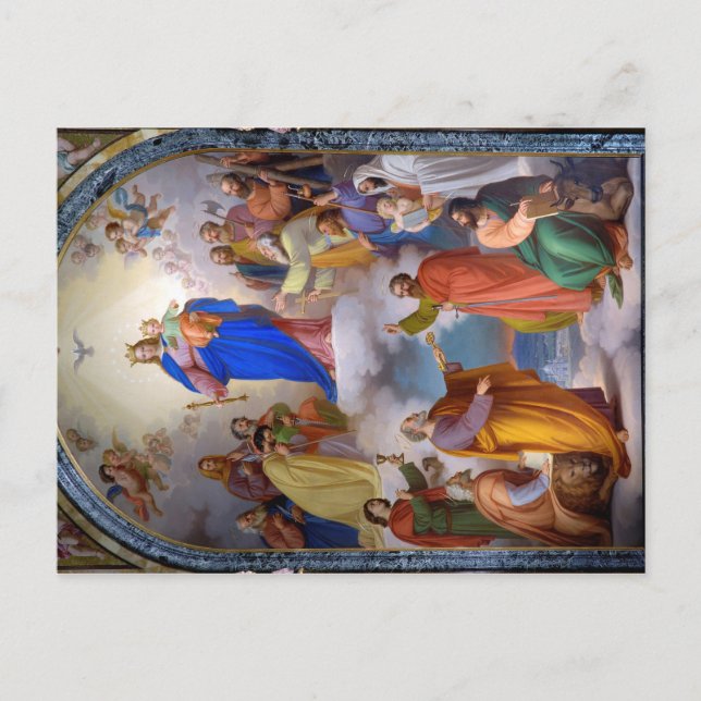 Mary, hjälp till kristna vykort (Framsida)