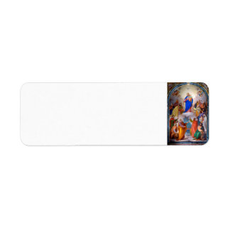 Mary, hjälp till kristnas Returadress Etikett