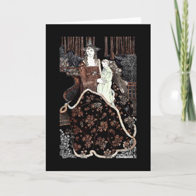 Mary Holding Baby Jesus Helgkort (Framsida)