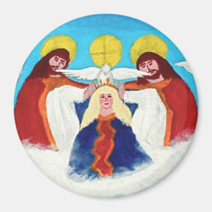 Mary i himmel magnet