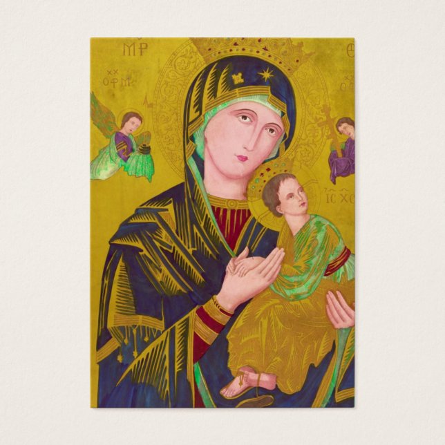 MARY-JESUS-ÄNGLAR, A GIFT MÄRKRE VISITKORT (Framsidan)