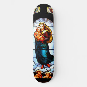 Mary & Jesus Mini Skateboard Bräda 18,5 Cm