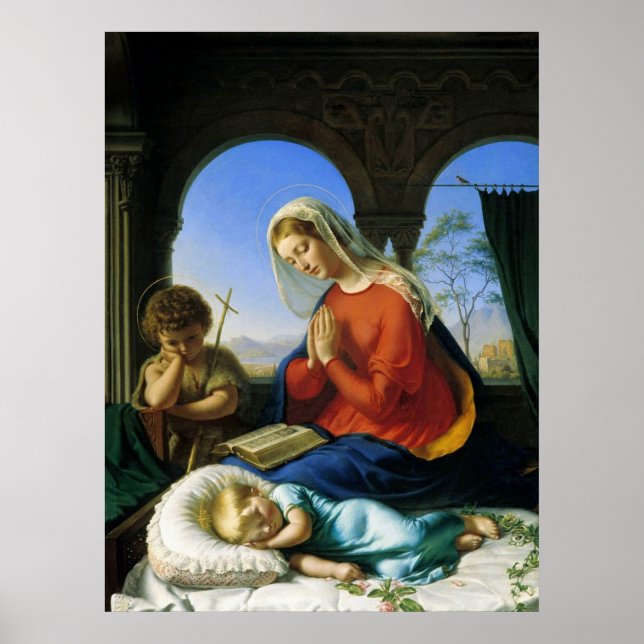 Mary, Jesus och John Baptist Poster (Framsidan)