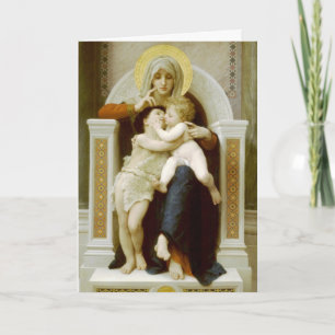 Mary, Jesus och John The Baptist Helgkort