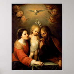 Mary, Jesus och Joseph Poster