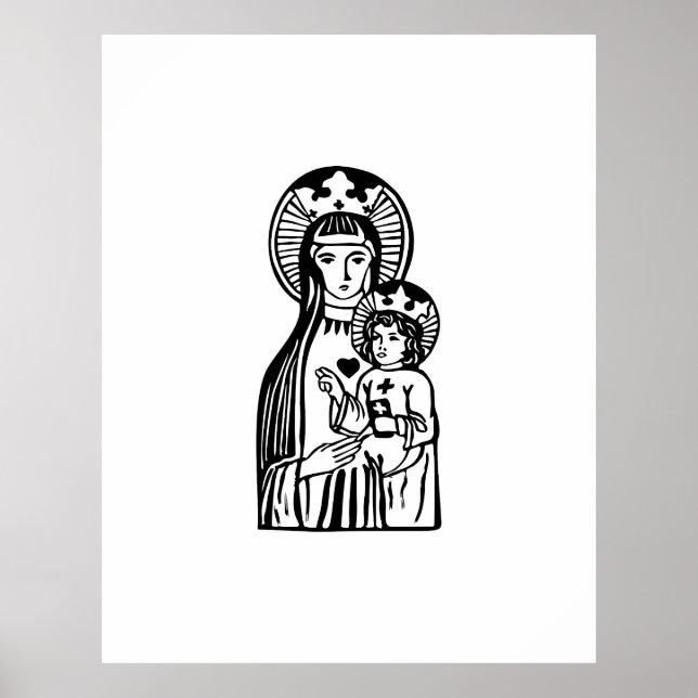 Mary & Jesus Poster (Framsidan)