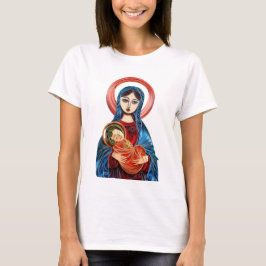 Mary & Jesus: Wrapped in Grace and Glory T Shirt
