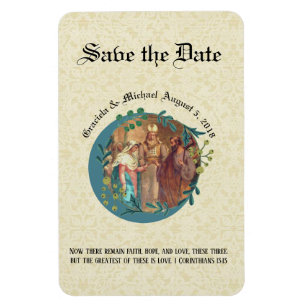 Mary Joseph Catholique SAVE THE DATE Bröllop Magnet
